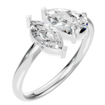 Load image into Gallery viewer, Pear Oval Duo Ring