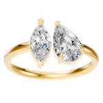 Load image into Gallery viewer, Pear Oval Duo Ring