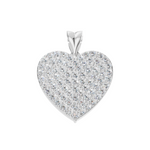 Load image into Gallery viewer, Amora Pavé Heart Pendant