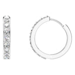 Load image into Gallery viewer, Diamond Hoop Earrings