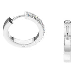 Load image into Gallery viewer, Diamond Hoop Earrings