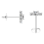 Load image into Gallery viewer, Flower Diamond Studs
