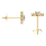 Load image into Gallery viewer, Flower Diamond Studs