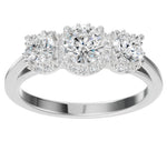 Load image into Gallery viewer, Flower 3 Central Stones Ring