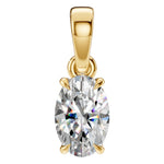 Load image into Gallery viewer, Oval Solitaire Pendant - NE1164
