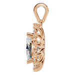 Load image into Gallery viewer, Oval Halo Pendant - PE3819