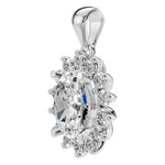 Load image into Gallery viewer, Oval Halo Pendant - PE3819