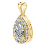 Load image into Gallery viewer, Pear Halo Pendant