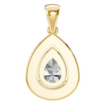 Load image into Gallery viewer, Pear Halo Pendant