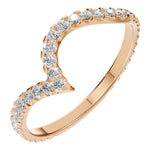 Load image into Gallery viewer, Curved Pavé Diamond Ring - RI2055