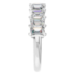 Load image into Gallery viewer, Emerald Half Eternity Ring