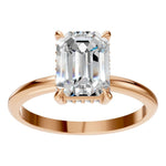 Load image into Gallery viewer, Emerald Pavé Halo Ring