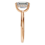 Load image into Gallery viewer, Emerald Pavé Halo Ring