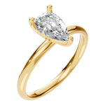 Load image into Gallery viewer, Pear Shape Solitaire Ring