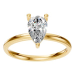 Load image into Gallery viewer, Pear Shape Solitaire Ring