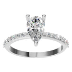 Load image into Gallery viewer, Pear Pavé Ring