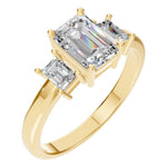 Load image into Gallery viewer, Emerald Curve Eternity Ring