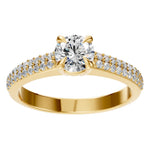 Load image into Gallery viewer, Double Pavé Solitaire Ring - RI5676
