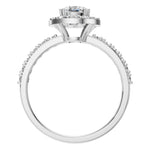 Load image into Gallery viewer, Cushion Halo Radiance Ring - RI7593