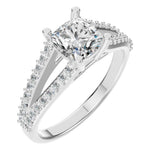 Load image into Gallery viewer, Split Shank Cushion Diamond Ring - RI7623
