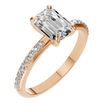 Load image into Gallery viewer, Emerald Halo Grace Ring
