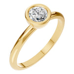 Load image into Gallery viewer, Classic Bezel Solitaire Ring