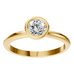Load image into Gallery viewer, Classic Bezel Solitaire Ring