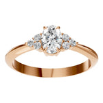 Load image into Gallery viewer, Elegant Oval Cluster Ring - RI9384