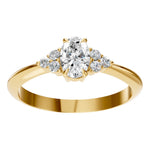 Load image into Gallery viewer, Elegant Oval Cluster Ring - RI9384