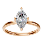 Load image into Gallery viewer, Marquise Solitaire Ring
