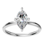 Load image into Gallery viewer, Marquise Solitaire Ring