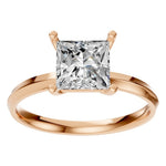 Load image into Gallery viewer, Princess Cut Solitaire Ring