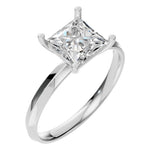 Load image into Gallery viewer, Princess Cut Solitaire Ring