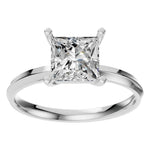 Load image into Gallery viewer, Princess Cut Solitaire Ring
