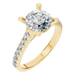 Load image into Gallery viewer, Étoile Pavé Solitaire Ring