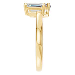 Load image into Gallery viewer, Two-Stone Emerald-Cut Diamond Ring