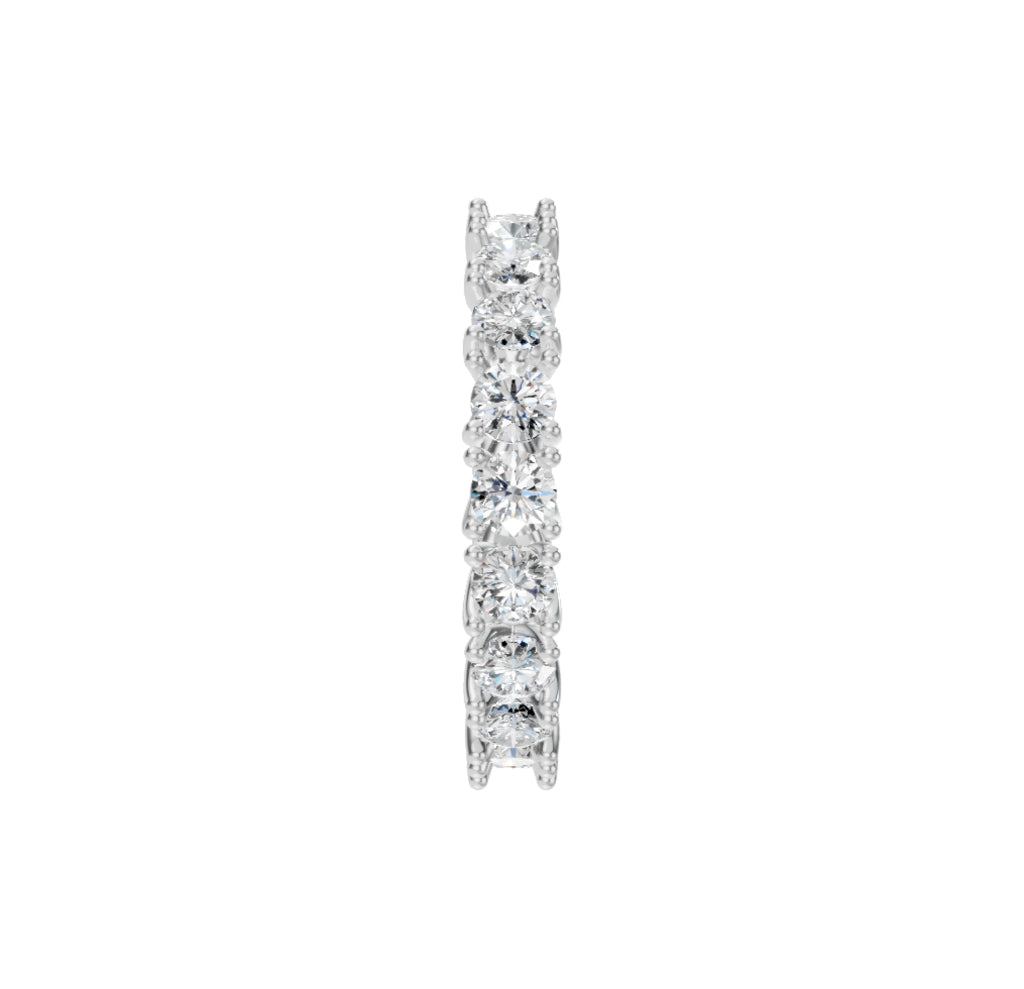 0.15 CTT Curvy Eternity Ring-WHITE