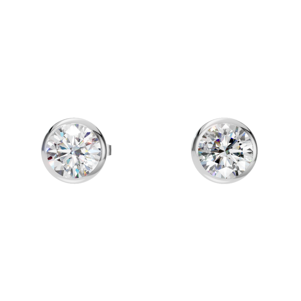 Luna Bezel Studs