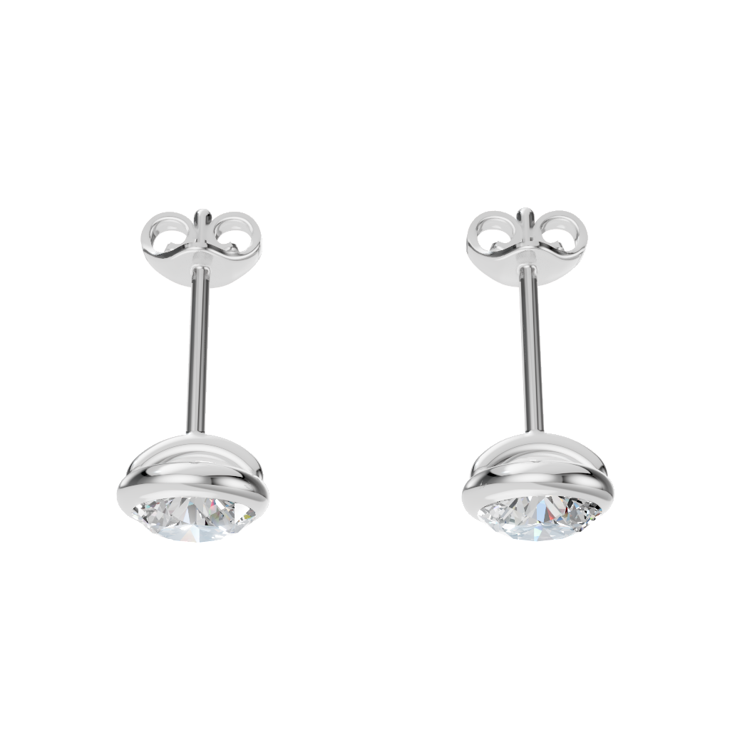Luna Bezel Studs