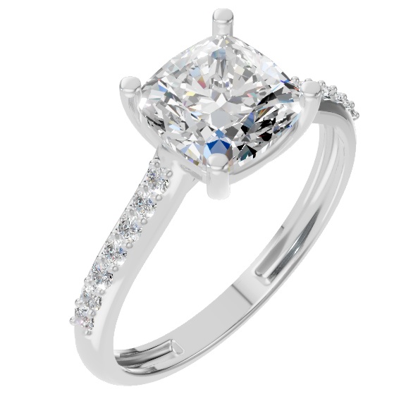 Cushion Pave Ring