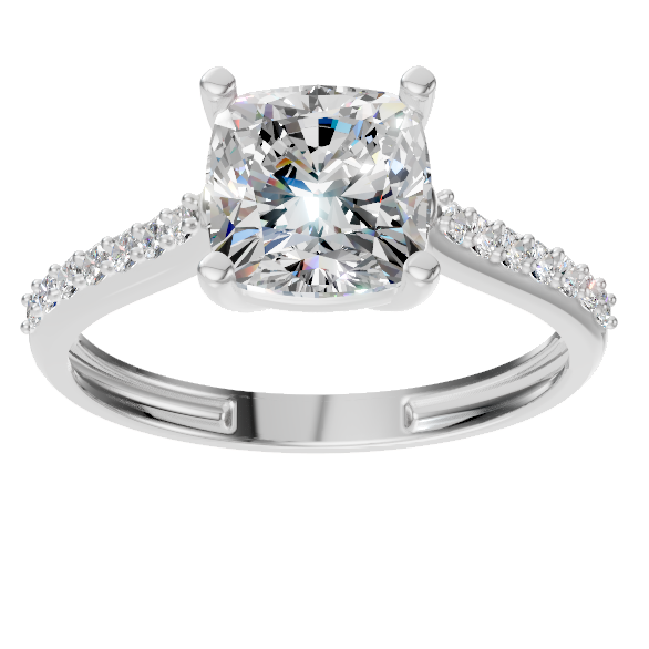 Cushion Pave Ring