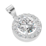 Load image into Gallery viewer, 1CT round pendant white