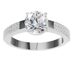 Load image into Gallery viewer, Double Side Stones Shank Ring