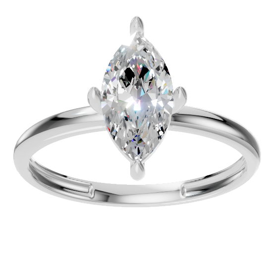 1 CT Marquise Lab Grown-WHITE