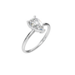 Load image into Gallery viewer, 1 CT Pear Shape Lab Grown 1.4g 18k gold-WHITE