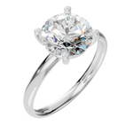 Load image into Gallery viewer, 2 CT Solitaire Round Lab Grown + Groove Method 1.8g 18k gold-WHITE