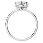 Load image into Gallery viewer, 2 CT Solitaire Round Lab Grown + Groove Method 1.8g 18k gold-WHITE