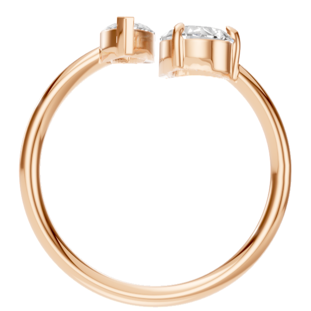 Pear Oval Duo Ring