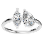 Load image into Gallery viewer, Pear Oval Duo Ring