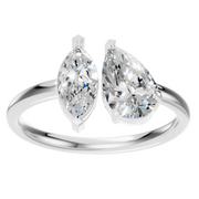 Pear Oval Duo Ring